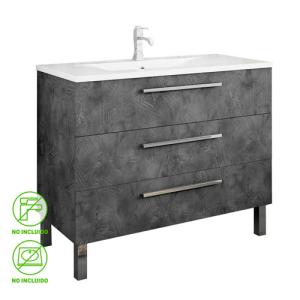 Mueble de baño madrid grafito 100 x 45 cm