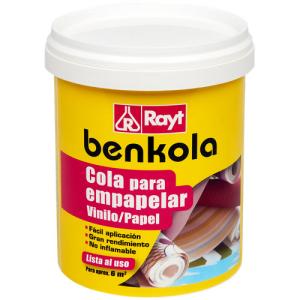 Cola adhesiva para papel pintado o vinilo benkola 1 kg
