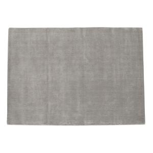 Alfombra de pelo corto gris de lana 160 × 230 cm SOFT