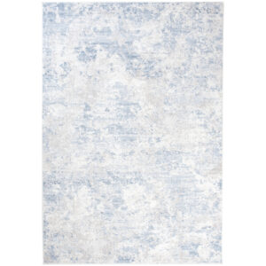 Alfombra de salón crema gris azul suave 120 x 170 cm