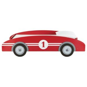 Cama-coche infantil 90×190 de madera roja Circuit