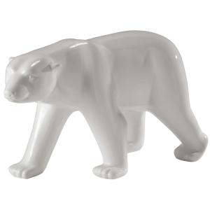 Estatua oso de resina blanca An. 103 cm GLACIER
