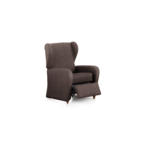 Funda de sillón relax elástica marrón 60 - 85 cm