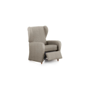 Funda de sillón relax elástica taupe 60 - 85 cm