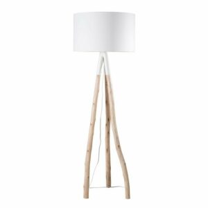 Lámpara de pie rama de eucalipto con pantalla blanca Alt.15…