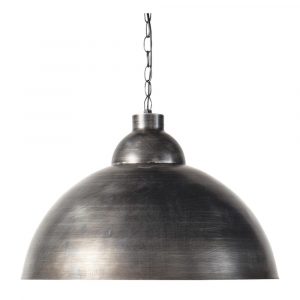 Lámpara de techo industrial de metal cepillado D.50