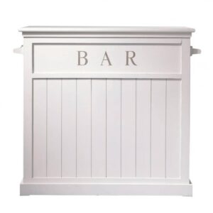 Mueble bar de madera blanco An. 120 cm