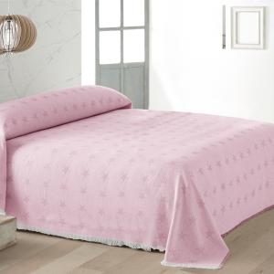 Pack 2 unidades plaids multiusos sofa cama rosa 180x260 cm
