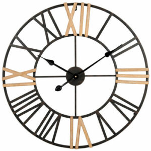 Reloj de metal marrón, negro y beige D. 60