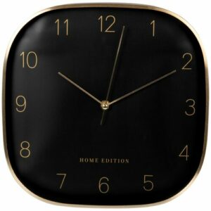Reloj de metal negro y dorado 29 x 29