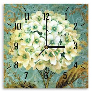 Reloj de Pared Hortensias cm. 30x30