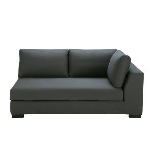 Reposabrazos derecho para sofá modular de 2 plazas gris piz…