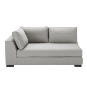 Reposabrazos izquierdo para sofá modular de 2 plazas gris c…