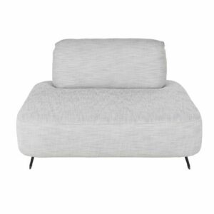Sillón cama para sofá modulable gris claro