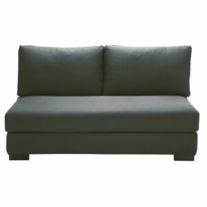 Sillón cama para sofá modular de 2 plazas gris pizarra