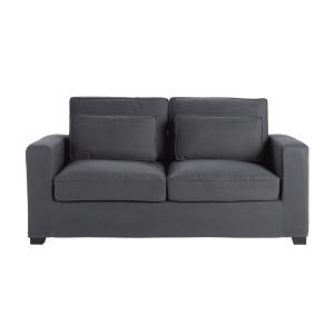 Sofá cama de 2/3 plazas gris pizarra (colchón de 6 cm)