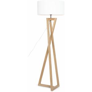Lámpara de pie diseño geométrico Wabi Home con patas de mad…
