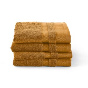 Juego de 4 toallas de algodón egipcio para invitados, Khufu