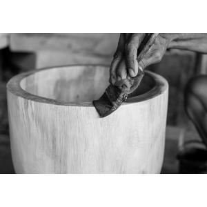 Macetero de madera de Suar, Papung