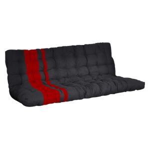 Futón MODULO - Colchón para sofá cama - 135x190 cm - Negro…