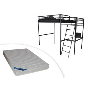 Cama alta CASUAL 140x190 cm - Plataforma para escritorio  …