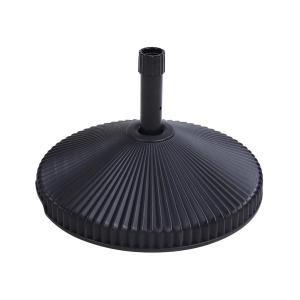 Base de sombrilla redonda rellenable de PVC negro - D. 56 c…