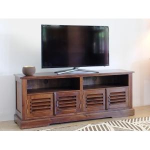 Mueble TV BALI – 4 puertas y 2 huecos – Teca maciza - Venta…