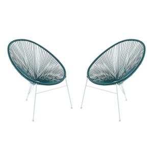 Conjunto de 2 sillas de jardín ALIOS II de fibras de resina…