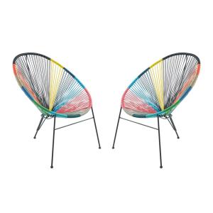 Conjunto de 2 sillas de jardín ALIOS II de fibras de resina…
