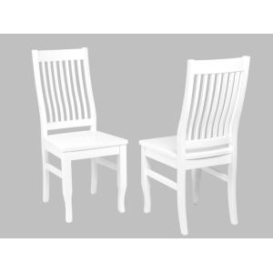 Conjunto de 2 sillas GUERANDE - Pino blanco - Venta Unica