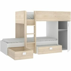 Litera con marco de mesa para niños, muebles de dormitorio de Metal, color blanco, robusta, Base para camas, 90x200 CM