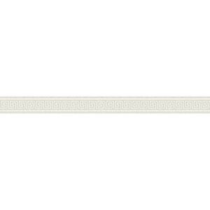 A.S. Création cenefa autoadhesivo Stick Ups metálico blanco 5,00 m x 0,04 m 895912