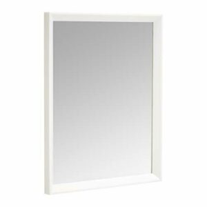 Amazon Basics Espejo para pared rectangular, 40,6 x 50,8 cm - marco biselado, blanco
