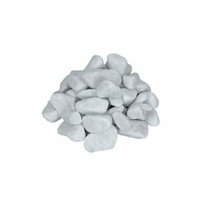 Jardin202 - Canto rodado Blanco Piedra de mármol | 25kg | 20/40 | Piedras Decorativas para Jardín o Espacios Exteriores