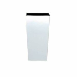 Maceta alta 16,3 L Prosperplast Urbi Square de plástico CON depósito en color Blanco, 55 (alto) x 29,5 (ancho) x 29,5 (profundo) cms