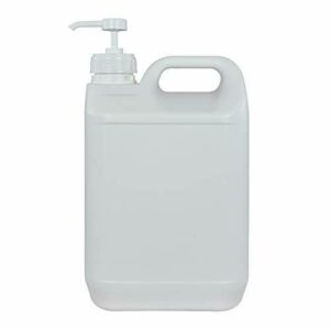 Bidón Garrafa Plástico 5 litros Blanca con dosificador 3 ml. 1 Garrafa+1 Dosificador.
