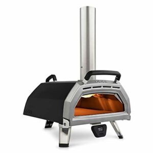 Ooni Karu 16 Multicombustible - Horno Pizza - Horno de Leña, Carbón o Gas - Horno Portátil para hacer pizza casera - Mini Horno - Jardin Exterior