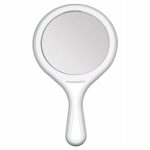 Titania – Espejo de mano con espejo normal y 5 aumentos, 1 unidad de 245 g