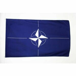 AZ FLAG Bandera de la OTAN 150x90cm - Bandera DE LA OTAN 90 x 150 cm