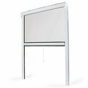 Mosquitera, enrollable, para ventana, de PVC, 1300 x 1600 mm (130 x 160 cm) (longitud x altura)
