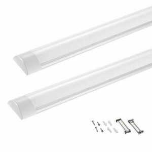 2 tubos fluorescentes LED, 60 cm, 20 W, luz blanca cálida, 2800-3500 K (2 x 60 cm, luz blanca cálida)
