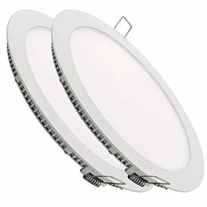 LED ATOMANT Pack 2x Downlight LED Panel Extraplano Redondo, Iluminación 20W. Color Blanco Neutro (4500K). 225 mm