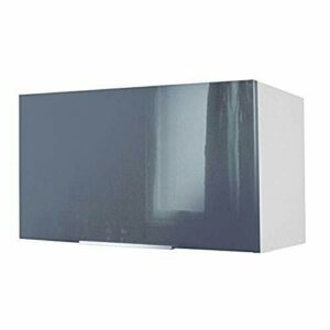 Berlenus CH6HG - Mueble Alto de Cocina para Cubrir la Campana (60 cm), Color Gris Brillante