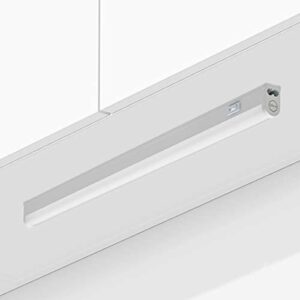 Oktaplex Lighting, LED cocina bajo mueble, 3000 K, 9 W, 810 lm, Regleta LED bajo armario, con interruptor de luz, 54cm, color blanco