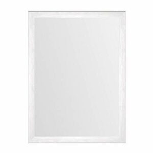 LOLAhome Espejo de Pared de Madera MDF nórdico de 56 x 76 cm para decoración (Blanco)