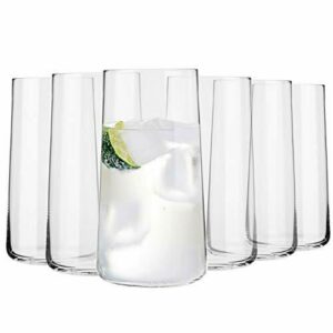 Krosno Grande Vasos de Agua Highball | Set 6 Piezas | 540 ML | Avant-Garde Collection | Perfectos para Uso en Casa, Restaurante y en Fiestas | Apto Para Lavavajillas