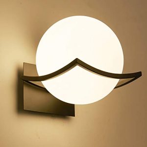 LED Moderna Lámpara de Pared - Creativo Lámpara de Pared de Decoración del Hogar,para Lámpara de Baño, Salón, Dormitorio, Escalera, Pasillo(Bombilla no Incluida) Negro