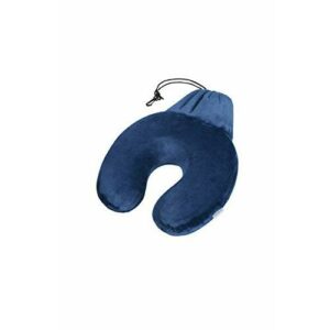 SAMSONITE Global Travel Accessories - Memory Foam Pillow + Pouch Almohada de Viaje 29 Centimeters 1 Azul (Midnight Blue)
