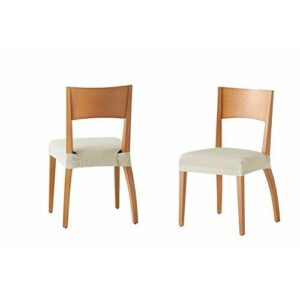 Martina Home Tunez - Funda para Silla, Tela, Funda silla asiento, Marfil, 24 x 30 x 6 cm, 2 Unidades