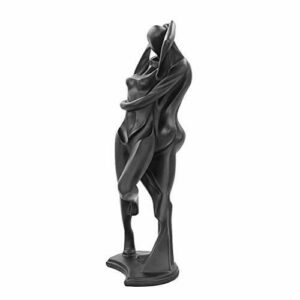 Denker color negro y dorado para salón escultura y figuras de resina moderna Estatua abstracta